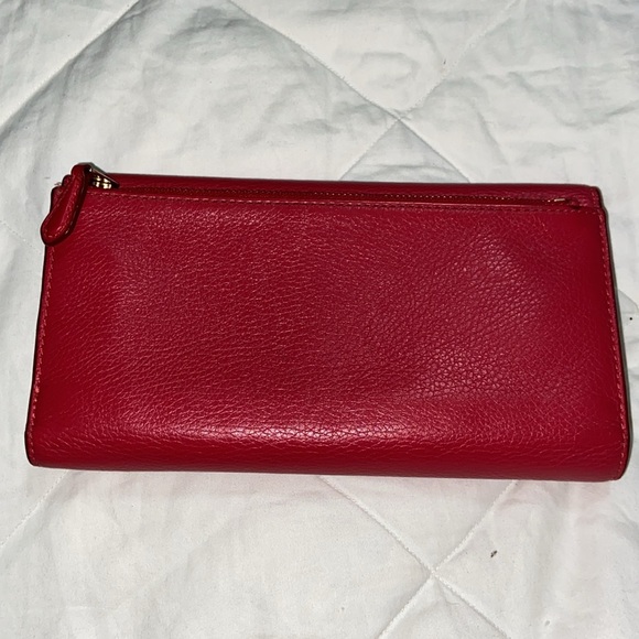 EUC  Coach pebbled leather tri fold snap wallet - Picture 4 of 11